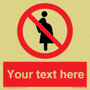 Custom prohibition not for pregnant women